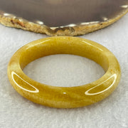 Yellowish Brown Sodium Feldspar Jade Bangle Internal Diameter 58.3mm 58.42g 14.0 by 10.2mm (Close to Perfect) - Huangs Jadeite and Jewelry Pte Ltd