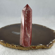 Natural Red Rhyolite Jasper Tower Display 64.59g 23.7 by 19.5 by 84.8mm - Huangs Jadeite and Jewelry Pte Ltd