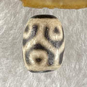 Natural Powerful Tibetan Old Oily Agate Tortoise Shell 6 Hearts Dzi Bead Heavenly Master (Tian Zhu) 龟壳六心天珠 2.11g 13.5 by 10.2mm - Huangs Jadeite and Jewelry Pte Ltd