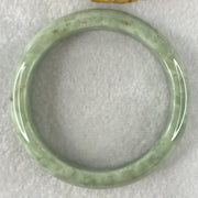 Type A Green Dou Qing Jadeite Bangle 54.06g Internal Diameter 56.8mm 13.4 by 7.7mm (Slight Internal Line) - Huangs Jadeite and Jewelry Pte Ltd