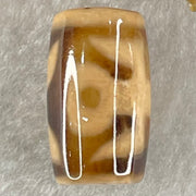 Natural Powerful Tibetan Old Oily Agate Patina Guiren Tairen Human Dzi Bead Totem Amulet Heavenly Master (Tian Zhu) 贵人天诛 4.84g 19.7 by 11.8mm - Huangs Jadeite and Jewelry Pte Ltd