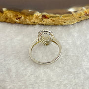 Natural Moonstone In S925 Sliver Ring 2.47g 8.0 by 5.8 by 4.2mm US 5.5 HK 12 - Huangs Jadeite and Jewelry Pte Ltd