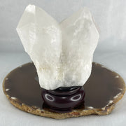 Natural Milky White Quartz Display 338.24g 76.4 by 47.9 by 107.5mm - Huangs Jadeite and Jewelry Pte Ltd