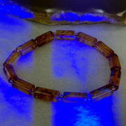 Natural Blood Flower Amber Lulutong Bracelet 天然血花琥珀手链 4.98g 15.5cm 12.6 by 6.0mm 13 Beads - Huangs Jadeite and Jewelry Pte Ltd