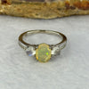 Natural Opal In 925 Sliver Ring 2.45g 8.0 by 6.7 by 3.2mm US 6 / HK 13 - Huangs Jadeite and Jewelry Pte Ltd