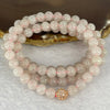 Type A Semi Icy Pink Jadeite Beads Necklace 98 Beads 7.2mm 58.62g - Huangs Jadeite and Jewelry Pte Ltd
