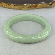 Type A Light Green Jadeite Bangle Internal Diameter 52.6mm 48.95g 12.3 by 8.3mm (Close to Perfect) - Huangs Jadeite and Jewelry Pte Ltd
