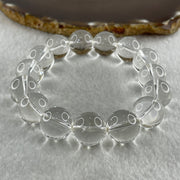 Natural Clear Quartz Beads Bracelet 60.66g 16.5cm 14.4mm 15 Beads - Huangs Jadeite and Jewelry Pte Ltd