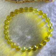 Natural Purple Honey Amber Beads Bracelet 天然紫蜜琥珀手链 5.01g 15cm 7.1mm  26 Beads - Huangs Jadeite and Jewelry Pte Ltd