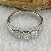 High Grade Natural Diamonds 1.0ct Platinum PT900 Ring Total 7.28g US6 HK13 EU52 Inner Diameter 16.5mm - Huangs Jadeite and Jewelry Pte Ltd