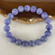 Above Average Grade Natural Blue Tanzanite Beads Bracelet 34.61g 15.5cm 10.2mm 19 Beads - Huangs Jadeite and Jewelry Pte Ltd