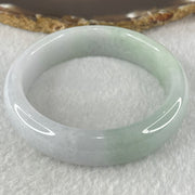 Type A Light Green and Faint Lavender Jadeite Bangle 64.37g Internal Diameter 56.0mm 15.2 by 8.0mm - Huangs Jadeite and Jewelry Pte Ltd