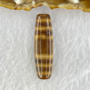 Natural Powerful Tibetan Old Oily Agate Sky Door Serenity 1 Eye Dzi Bead Heavenly Master (Tian Zhu) 一眼天诛 8.19g 39.0 by 11.7mm - Huangs Jadeite and Jewelry Pte Ltd