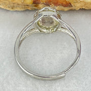 Above Average Grade Natural Super 7 Crystal in S925 Sliver Ring (Adjustable Size) 1.98g 9.4 by 7.1 by 4.5mm - Huangs Jadeite and Jewelry Pte Ltd