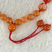 Natural Carnelian Agate Beads Bracelet 13.00g 13.5cm 8.1mm 24 Beads - Huangs Jadeite and Jewelry Pte Ltd