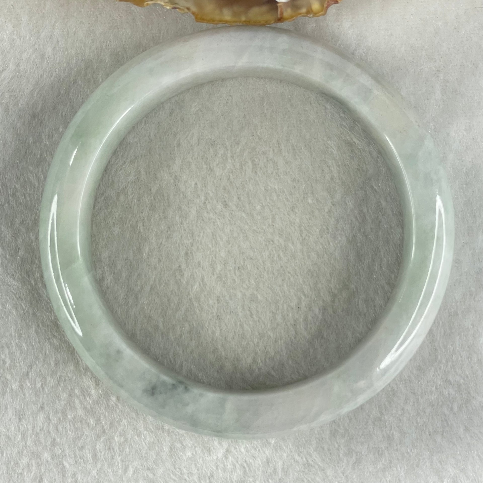 Type A Light Green Light Lavender Jadeite Bangle 65.83g Inner Diameter 57.6mm 13.5 by 9.8mm (Internal Line) - Huangs Jadeite and Jewelry Pte Ltd
