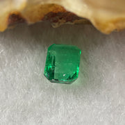 Natural Colombia Green Emerald (Beryl) Cut-Cornered Rectangular step cut 0.74cts 6.4 by 4.8 by 3.4mm - Huangs Jadeite and Jewelry Pte Ltd