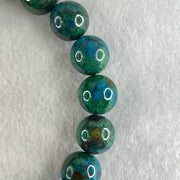 Good Grade Natural Blue Green Chrysocolla Phoenix Stone Beads Bracelet 43.31g 17cm 11.8mm 18 Beads - Huangs Jadeite and Jewelry Pte Ltd