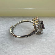 Natural Ruby in S925 Sliver Ring (Adjustable Size) 2.53g 5.8 by 4.4 by 2.8mm - Huangs Jadeite and Jewelry Pte Ltd