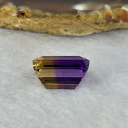 Natural Faceted Ametrine Parallelogram Shape 14.71ct 16.3 by 12.6 by 9.2mm - Huangs Jadeite and Jewelry Pte Ltd