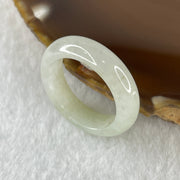 Type A Natural White to Faint Green Jadeite Ring 3.90g5.7 by 3.7mm US 8.1 HK 17.9 (Very Very Slight Internal Line) - Huangs Jadeite and Jewelry Pte Ltd