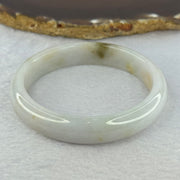 Type A Light Lavender Green with Brown Patches Jadeite Bangle 46.83g Internal Diameter 57.8mm 12.5 by 7.0mm (Very Slight Internal Line) - Huangs Jadeite and Jewelry Pte Ltd