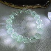 Special Grade Natural Green Phantom Quartz Bracelet 37.51g 17.5cm 11.8mm 18 Beads - Huangs Jadeite and Jewelry Pte Ltd