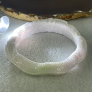 Natural Type A Light Lavender with Green Spot Jadeite Dragon Bangle | (60.34g | 60.4mm | 13.8 x 10.5mm | Sovereign Authority & Supreme Protection Anchor, Feng Shui Prosperity & Executive Bangle) - Huangs Jadeite and Jewelry Pte Ltd
