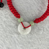 Type A Faint Lavender Jadeite Ping An Kou Donut Anklet/Bracelet 5.21g 14.4 by 5.2mm - Huangs Jadeite and Jewelry Pte Ltd