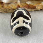 Natural Powerful Tibetan Old Oily Agate Double Bodhi Tree Dzi Bead Heavenly Master (Tian Zhu) 菩提树天珠 5.02g 17.7 by 13.6mm - Huangs Jadeite and Jewelry Pte Ltd