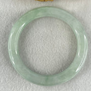 Type A Light Green Jadeite Bangle 61.11g Inner Diameter 58.5mm 10.1 by 10.7mm (Slight Internal Lines) - Huangs Jadeite and Jewelry Pte Ltd