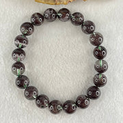 Good Grade Natural Red Phantom Quartz Beads Bracelet 29.27g 17cm 10.4mm 20 Beads - Huangs Jadeite and Jewelry Pte Ltd