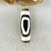 Natural Powerful Tibetan Old Oily Agate 2 Eyed Bead Heavenly Master (Tian Zhu) 7.94g 39.3 by 11.6mm - Huangs Jadeite and Jewelry Pte Ltd