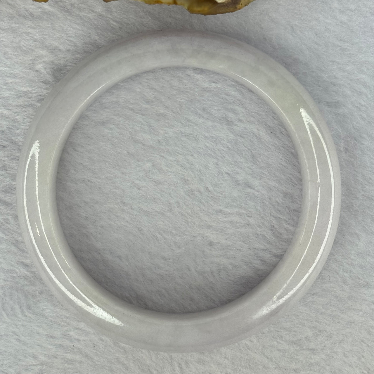 Type A Faint Lavender Jadeite Bangle 60.71g Internal Diameter 55.7mm 13.1 by 9.1mm (Very Slight External Line) - Huangs Jadeite and Jewelry Pte Ltd