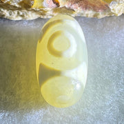 Natural Powerful Tibetan Old Oily Agate 3 Eyes Dzi Bead Heavenly Master (Tian Zhu) 三眼天诛 2.95g 20.1 by 10.2mm - Huangs Jadeite and Jewelry Pte Ltd