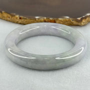 Type A Light Lavender with Light Green Parches Jadeite Bangle Internal Diameter 54.5mm 81.60g 13.0 by 11.8mm (Very Slight Internal Lines) - Huangs Jadeite and Jewelry Pte Ltd