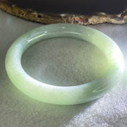 Type A Light Green Jadeite Bangle 61.11g Inner Diameter 58.5mm 10.1 by 10.7mm (Slight Internal Lines) - Huangs Jadeite and Jewelry Pte Ltd
