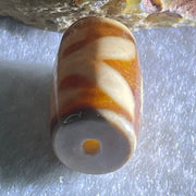 Natural Powerful Tibetan Old Oily Agate Patina Guiren Tairen Human Dzi Bead Totem Amulet Heavenly Master (Tian Zhu) 贵人天诛 4.68g 19.9 by 11.7mm - Huangs Jadeite and Jewelry Pte Ltd