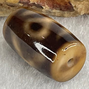 Natural Powerful Tibetan Old Oily Agate Patina Guiren Tairen Human Dzi Bead Totem Amulet Heavenly Master (Tian Zhu) 贵人天诛 4.78g 19.5 by 11.6mm - Huangs Jadeite and Jewelry Pte Ltd