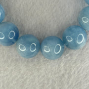 Natural Aquamarine Beads Bracelet 77.27g 18cm 16.3mm by 13 Beads - Huangs Jadeite and Jewelry Pte Ltd