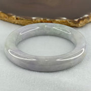 Type A Light Lavender with Light Green Parches Jadeite Bangle Internal Diameter 54.5mm 81.60g 13.0 by 11.8mm (Very Slight Internal Lines) - Huangs Jadeite and Jewelry Pte Ltd