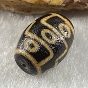 Natural Powerful Tibetan Old Oily Agate 9 Eyes Dzi Bead Heavenly Master (Tian Zhu) 九眼天诛 2.14g 14.1 by 10.3mm - Huangs Jadeite and Jewelry Pte Ltd