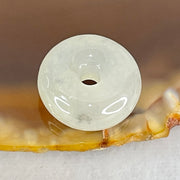 Type A Semi Icy Faint Green Jadeite Ping An Kou Charm/Pendant 2.05g 13.0 by 5.9mm - Huangs Jadeite and Jewelry Pte Ltd