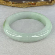 Type A Light Green with Green Patch Jadeite Bangle Internal Diameter 51.9mm 49.83g 11.2 by 8.6mm (Very Slight Internal Line) - Huangs Jadeite and Jewelry Pte Ltd