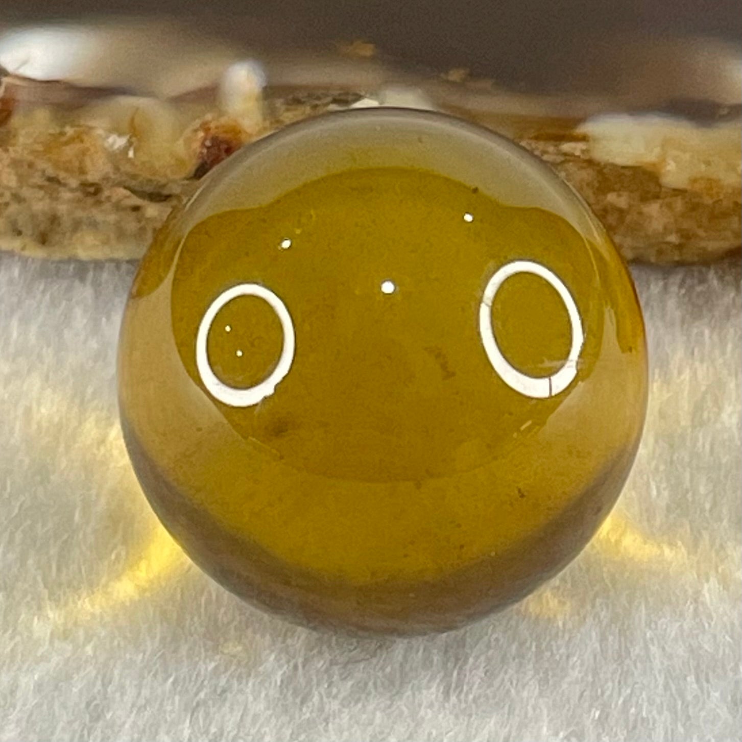 Natural Yellow Amber For Setting 5.00g 21.0mm - Huangs Jadeite and Jewelry Pte Ltd