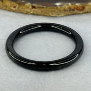 Type A Black Grey Wuji Jadeite Baby Bangle 14.30g Internal Diameter 40.7mm 6.3 by 6.4mm - Huangs Jadeite and Jewelry Pte Ltd