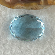 Natural Sky Blue Topaz Oval Shape 11.63ct 14.5 by 11.3 by 8.4mm - Huangs Jadeite and Jewelry Pte Ltd