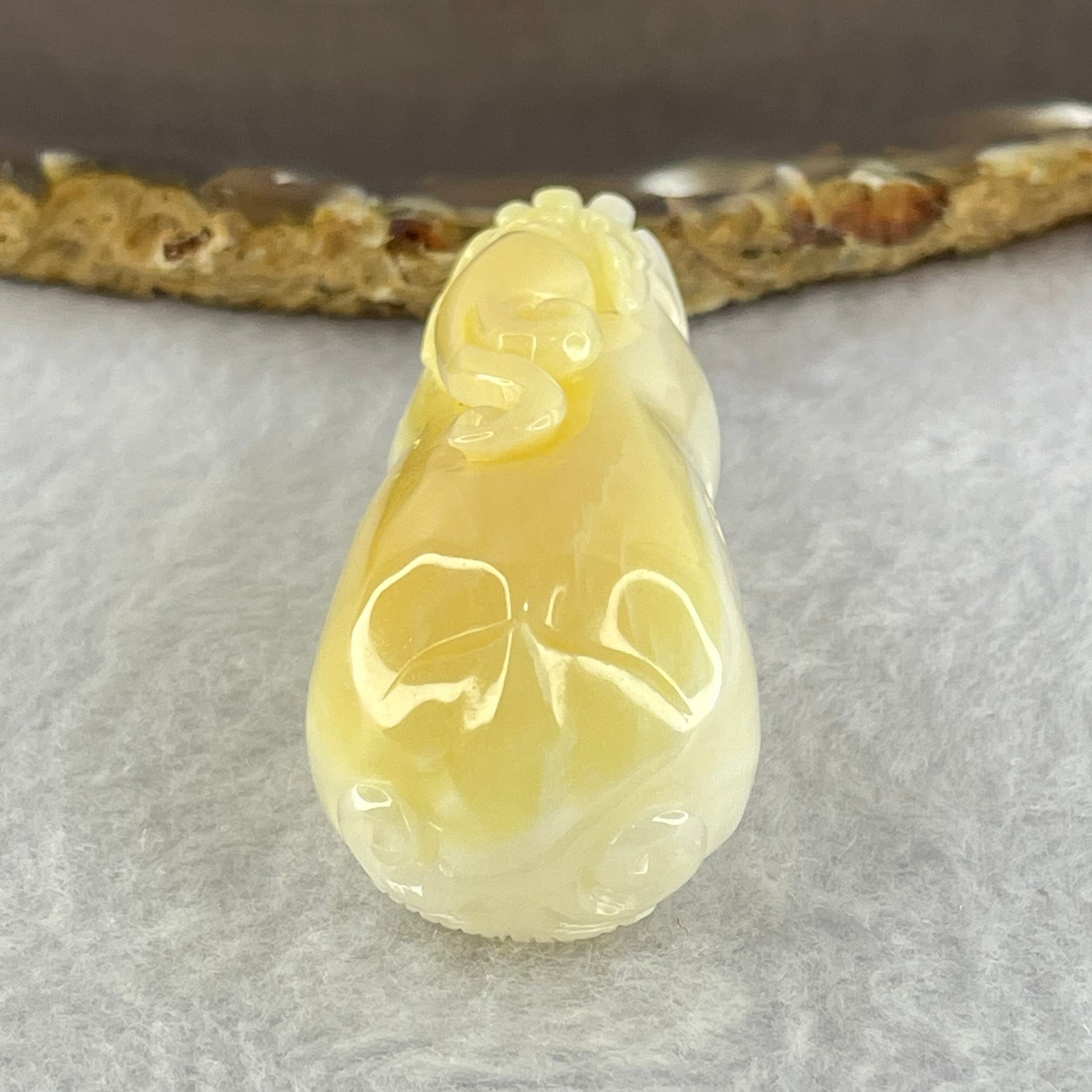 Natural Tridacna Shell Pixiu Pendant 57.43g 61.6 by 24.7 by 26.7mm - Huangs Jadeite and Jewelry Pte Ltd