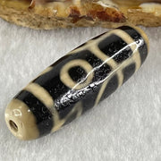 Natural Powerful Tibetan Old Oily Agate Huan Xi Fo Dzi Bead Heavenly Master (Tian Zhu) 歡喜佛天珠 9.93g 38.7 by 12.8mm - Huangs Jadeite and Jewelry Pte Ltd