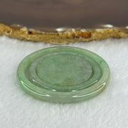 Type A Green Jadeite Bangle and Display 35.86g Inner Diameter 44.5mm 6.1 by 4.6mm, 33.3mm 5.6 by 4.9mm, 31.4 by 6.3mm (Close to Perfect) - Huangs Jadeite and Jewelry Pte Ltd